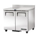 True Refrigeration Worktop Counter Refrigerator - 2 Solid Swing Doors - TWT-36-HC