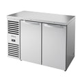 True Refrigeration Bar Refrigerator - Stainless Steel Ext - 2 Solid Swing Doors - TBR48-RISZ1-L-S-SS-2