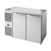 True Refrigeration Bar Refrigerator - Stainless Steel Ext - 2 Solid Swing Doors - TBR48-RISZ1-L-S-SS-2