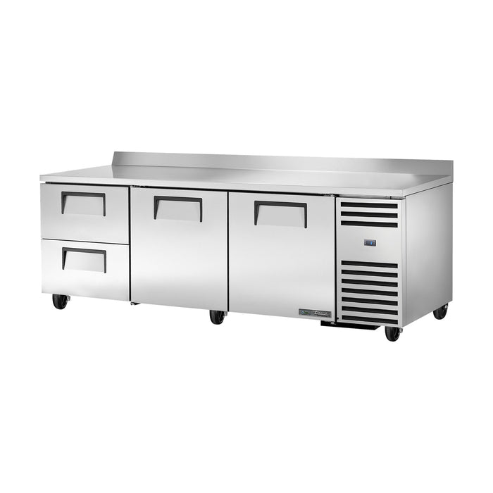 True Refrigeration Deep Worktop Counter Refrigerator - 2 Drawers + 2 Solid Swing Doors - TWT-93D-2-HC