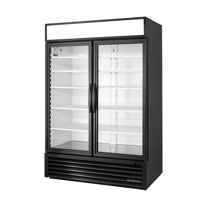 True Refrigeration Upright Retail Merchandiser Refrigerator - 2 Full Glass Swing Doors - GDM-49-HC~TSL01