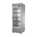 True Refrigeration Upright "Pass-Thru" Display Refrigerator - 1 Glass Door Front - 1 Solid Door Rear - T-23G-PT-HC-FGD01