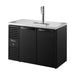True Refrigeration Keg Chiller / Dispenser - Black Ext - 2 Solid Swing Doors - TDR48-RISZ1-L-B-SS-2