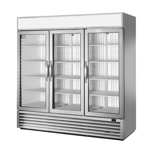 True Refrigeration Upright Retail Merchandiser Freezer - 3 Full Glass Swing Doors - GDM-72F-HC~FGD01