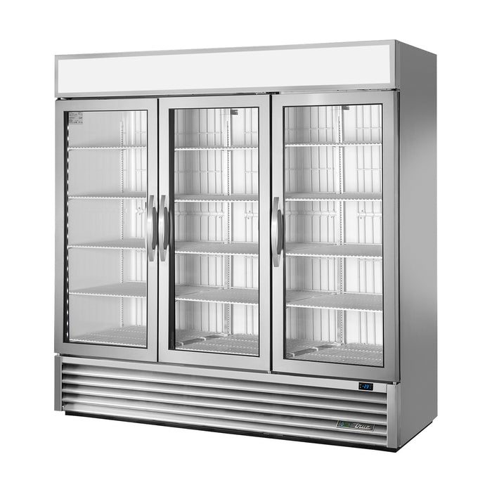 True Refrigeration Upright Retail Merchandiser Freezer - 3 Full Glass Swing Doors - GDM-72F-HC~FGD01