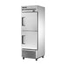 True Refrigeration Upright Foodservice Freezer - 2 Half Solid Swing Doors - T-23F-2-HC