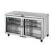True Refrigeration Undercounter Foodservice Refrigerator - 2 Glass Swing Doors - TUC-60G-HC-FGD01