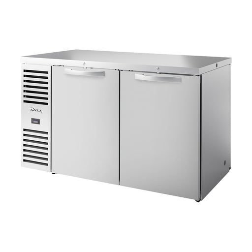 True Refrigeration "Pass-Thru" Bar Refrigerator - Stainless Steel Ext - 2 Solid Swing Doors Front - 2 Solid Swing Doors Rear - TBR60-PTSZ1-L-S-SS-SS-2