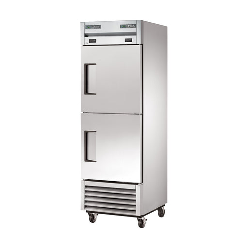 True Refrigeration Upright Foodservice "Dual Temperature" Cabinet - 2 Half Solid Swing Doors - T-23DT-HC