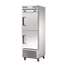 True Refrigeration Upright Foodservice "Dual Temperature" Cabinet - 2 Half Solid Swing Doors - T-23DT-HC