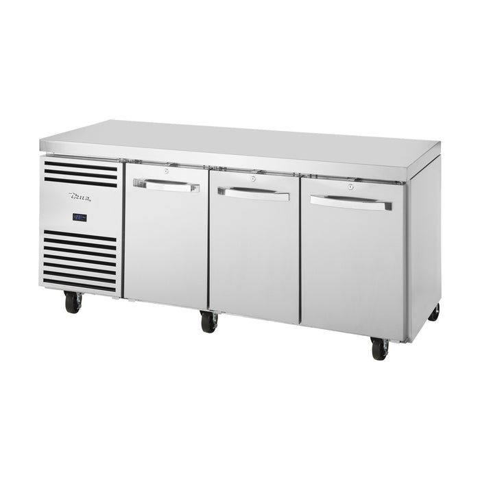 True Refrigeration 1/1 GN Counter Freezer - 3 Section - TCF1/3-CL-SS-DL-DR-DR