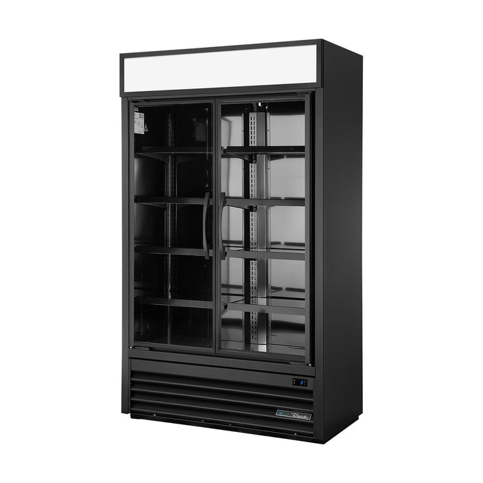 True Refrigeration Visual Retail Merchandiser Refrigerator - Reduced Depth - 2 Full Glass Swing Doors - TVM-48SL-HC~VM01