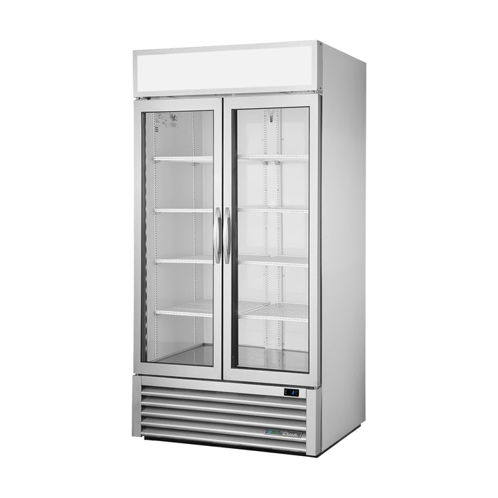 True Refrigeration Upright Retail Merchandiser Refrigerator - 2 Full Glass Swing Doors - GDM-35-HC~FGD01