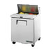 True Refrigeration Prep Table - 8x 1/6 Top Pans - 1 Solid Swing Door - TSSU-27-08-HC