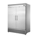 True Refrigeration 2/1 GN Upright Foodservice Refrigerator - 2 Full Solid Swing Doors - TGN-2R-2S