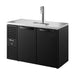 True Refrigeration Keg Chiller / Dispenser - Black Ext - 2 Solid Swing Doors - TDR52-RISZ1-L-B-SS-2