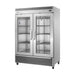 True Refrigeration 2/1 GN Upright Reach-In Food Service Refrigerator - 2 Glass Swing Glass Doors - TGN-2R-2G