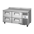 True Refrigeration Deep Worktop Counter Refrigerator - 4 Drawers - TWT-67D-4-HC