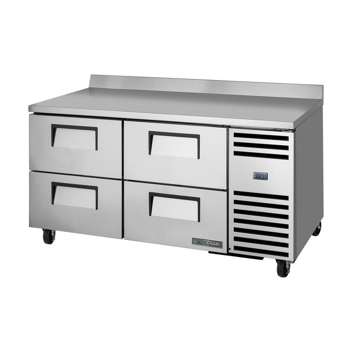 True Refrigeration Deep Worktop Counter Refrigerator - 4 Drawers - TWT-67D-4-HC