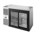 True Refrigeration Bar Refrigerator - Stainless Steel Ext - 2 Glass Slide Doors - TBR48-RISZ1-L-S-11-2