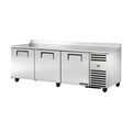 True Refrigeration Deep Worktop Counter Refrigerator - 3 Solid Swing Doors - TWT-93-HC