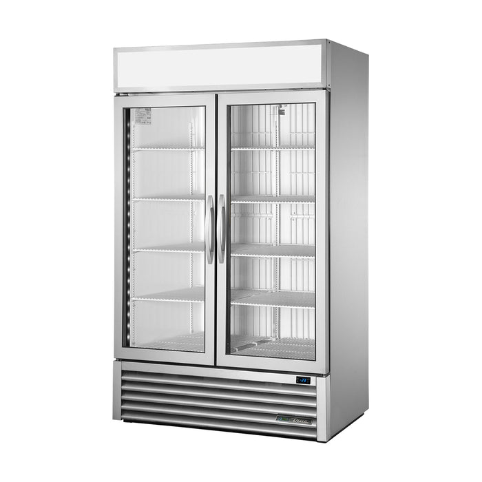 True Refrigeration Upright Retail Merchandiser Freezer - 2 Full Glass Swing Doors - GDM-43F-HC~FGD01