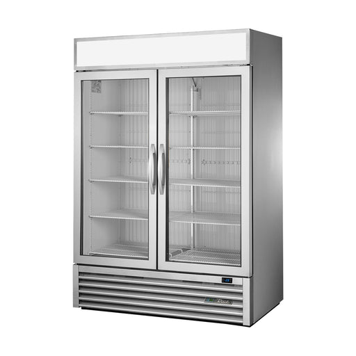 True Refrigeration Upright Retail Merchandiser Freezer - 2 Full Glass Swing Doors - GDM-49F-HC~FGD01