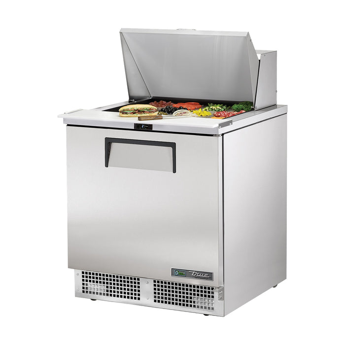 True Refrigeration Prep Table - 12x 1/6 Top Pans - 1 Solid Swing Door - TFP-32-12M-HC