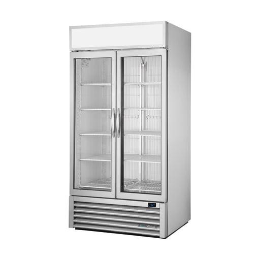 True Refrigeration Upright Retail Merchandiser Freezer - 2 Full Glass Swing Doors - GDM-35F-HC~FGD01