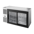 True Refrigeration Bar Refrigerator - Stainless Steel Ext - 2 Glass Slide Doors - TBR60-RISZ1-L-S-11-2