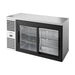 True Refrigeration Bar Refrigerator - Stainless Steel Ext - 2 Glass Slide Doors - TBR60-RISZ1-L-S-11-2