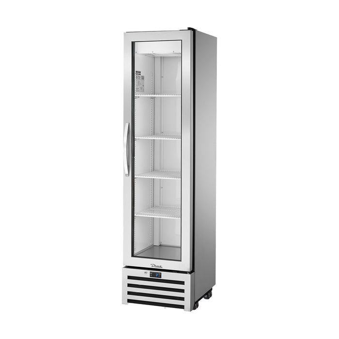 True Refrigeration Super Slimline Upright Foodservice Refrigerator - 1 Full Glass Swing Door - T-11G-HC-FGD01
