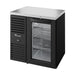 True Refrigeration Bar Refrigerator - Black Ext - 1 Glass Swing Door - TBR32-RISZ1-L-B-G-2