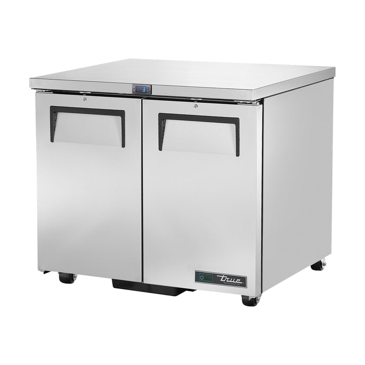 True Refrigeration Undercounter Foodservice Refrigerator - 2 Solid Swing Doors - TUC-36-HC