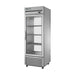 True Refrigeration Upright "Pass-Thru" Display Refrigerator - 1 Glass Door Front - 1 Glass Door Rear - T-23G-PT-HC-FGD01 1G