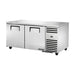 True Refrigeration Deep Undercounter Refrigerator - 2 Solid Swing Doors - TUC-67-HC
