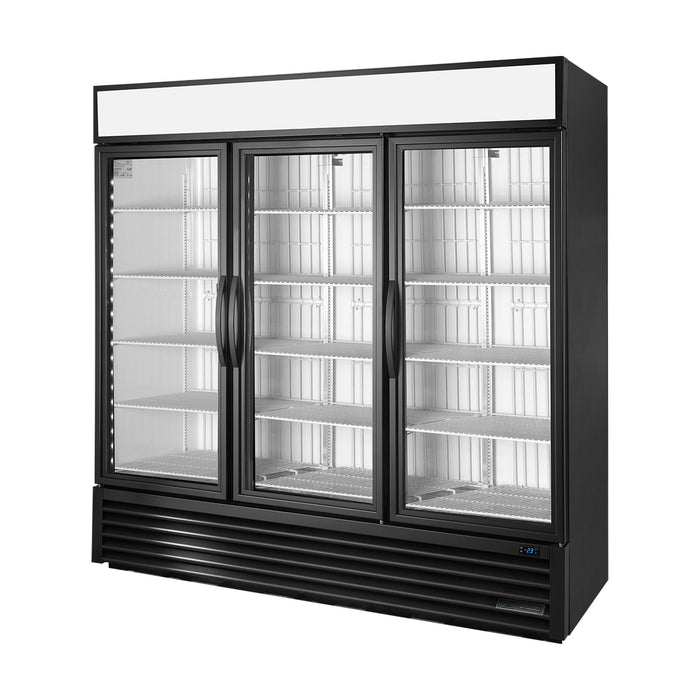 True Refrigeration Upright Retail Merchandiser Freezer - 3 Full Glass Swing Doors - GDM-72F-HC~TSL01
