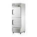 True Refrigeration Upright Foodservice Refrigerator - 2 Half Solid Swing Doors - T-23-2