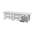 True Refrigeration Under-Equipment Refrigerator - 4 Drawers - Extended top - TRCB-79-86-HC