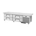 True Refrigeration Under-Equipment Refrigerator - 4 Drawers - Extended top - TRCB-79-86-HC