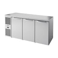 True Refrigeration Bar Refrigerator - Stainless Steel Ext - 3 Solid Swing Doors - TBR72-RISZ1-L-S-SSS-2