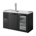 True Refrigeration Keg Chiller / Dispenser - Black Ext - 1 Solid Swing Door + 1 Glass Swing Door - TDR52-RISZ1-L-B-SG-2