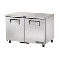 True Refrigeration Undercounter Foodservice Refrigerator - 2 Solid Swing Doors - TUC-48-HC