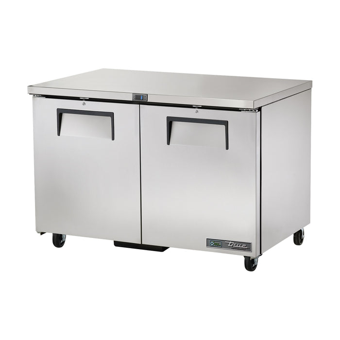 True Refrigeration Undercounter Foodservice Refrigerator - 2 Solid Swing Doors - TUC-48-HC