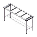 Modular Systems S/S Legs with Double Centre Brace 1200(W) x 500(D) mm - 1200-5-WB-S