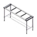 Modular Systems S/S Legs with Double Centre Brace 1800(W) x 500(D) mm - 1800-5-WB-S