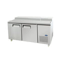 Atosa 2 Door Pizza Prep Table Fridge 1702 MM - MPF8202