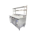 Atosa 2 Door Pizza Prep Table Fridge With Over Shelf - MPF8202OS