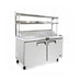 Atosa 2 Door Sandwich Prep Table Fridge With Over Shelf - MSF8302OS