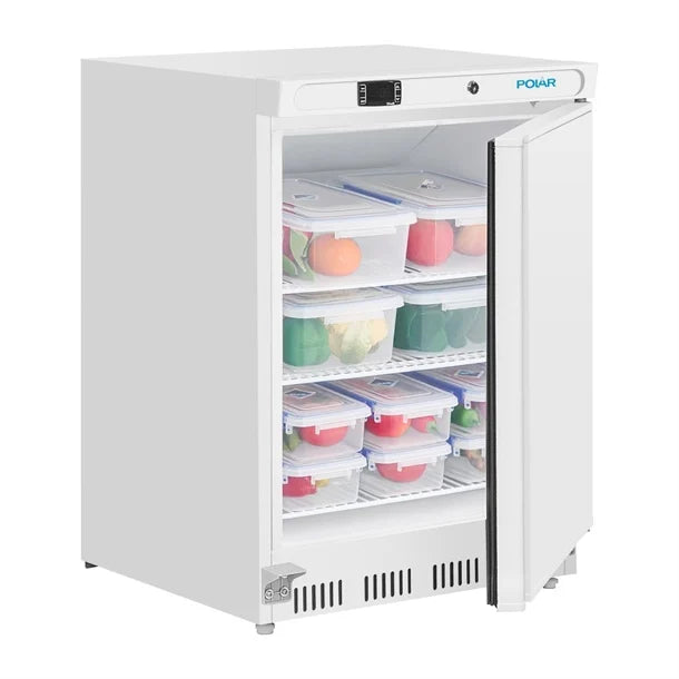 Polar C-Series 1 Solid Door Under Counter Fridge White 150L - PC001-A